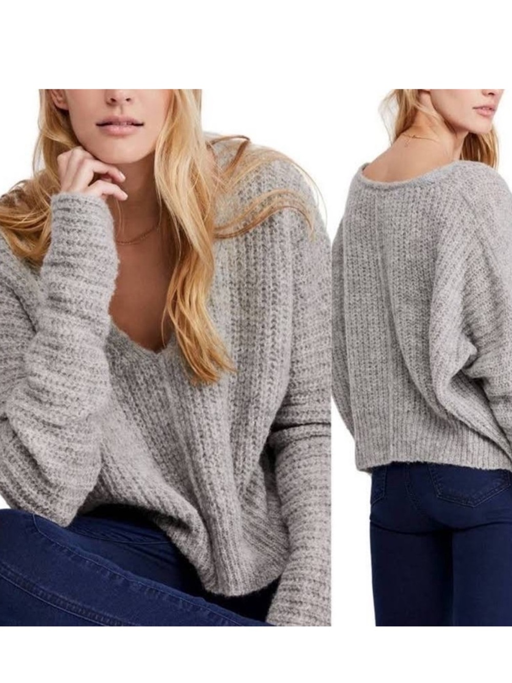 Free People Moonbeam Alpaca Sweater Small
